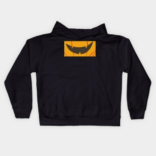 Halloween Carved Pumpkin Mouth (Black) Kids Hoodie